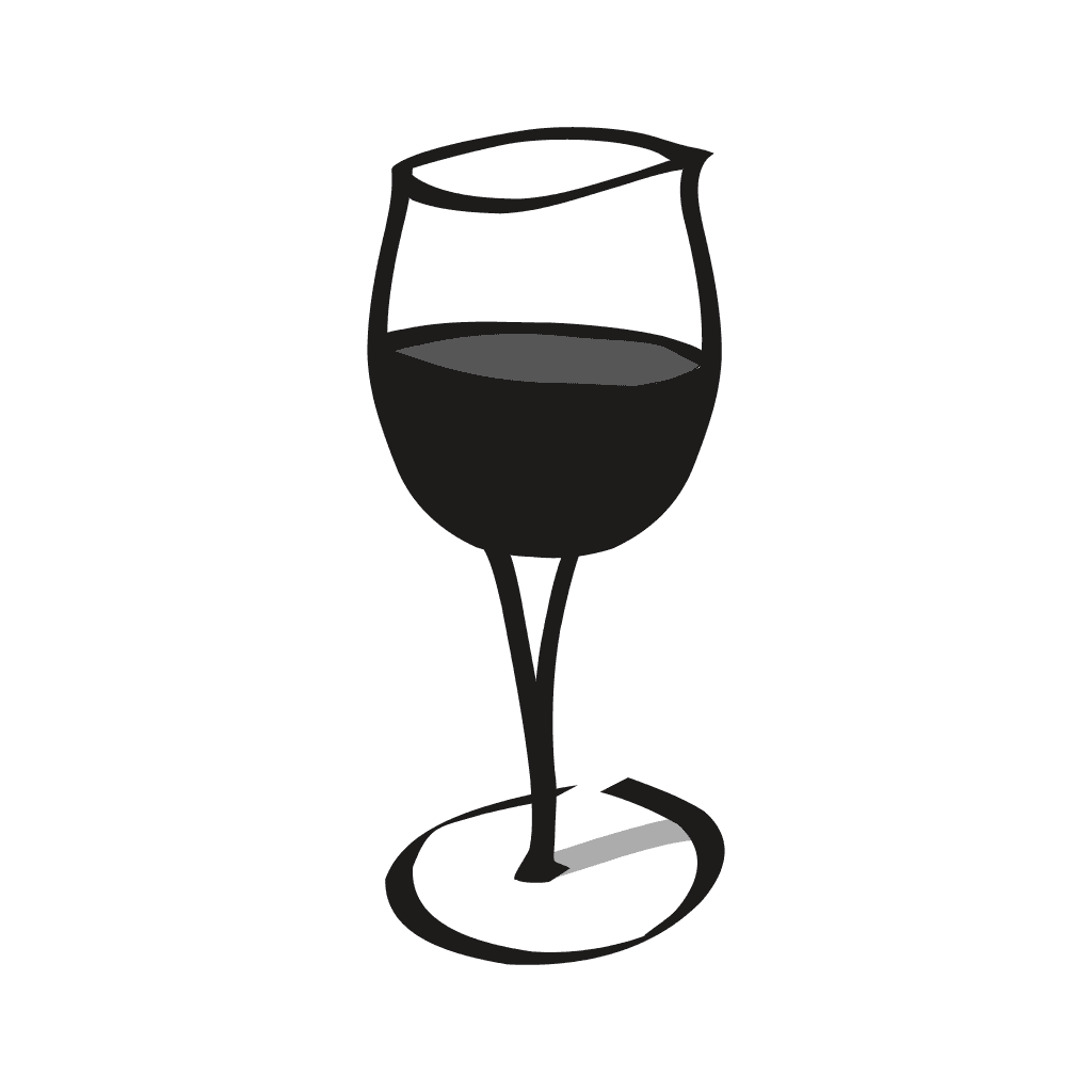 Wine glass black transparent