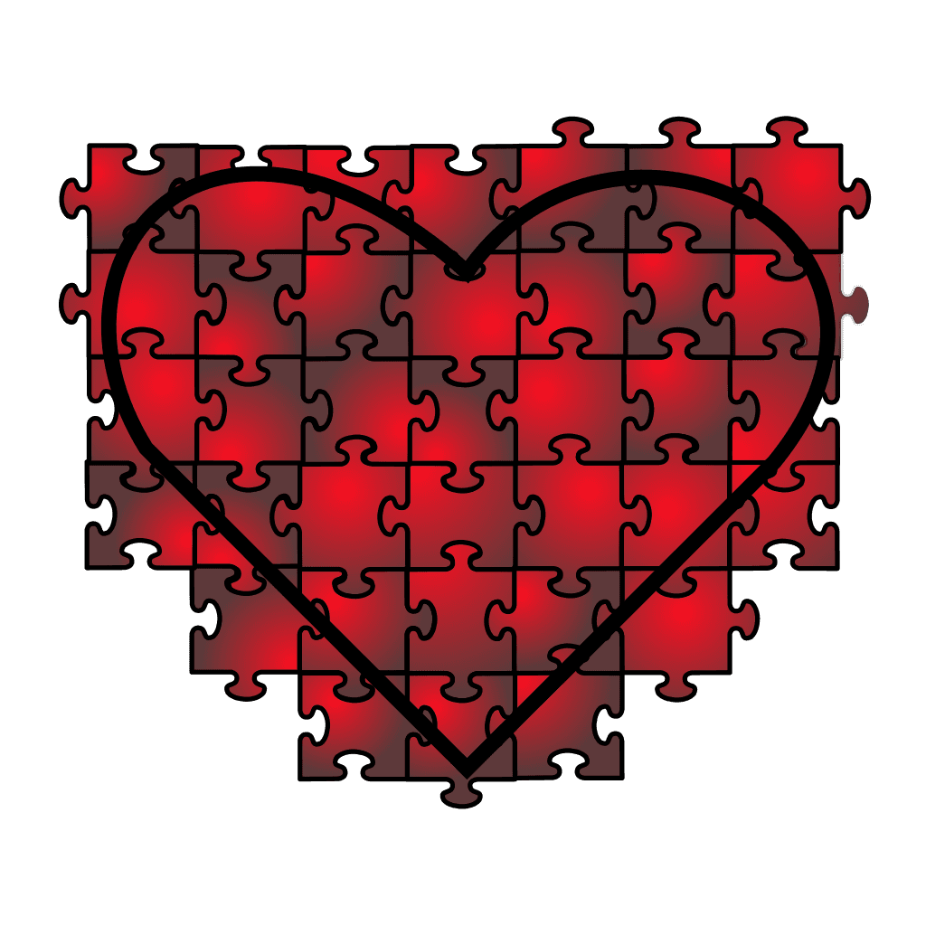 Wood Puzzle Heart