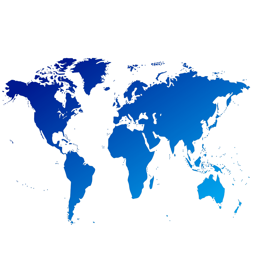 World Map Blue Graphic