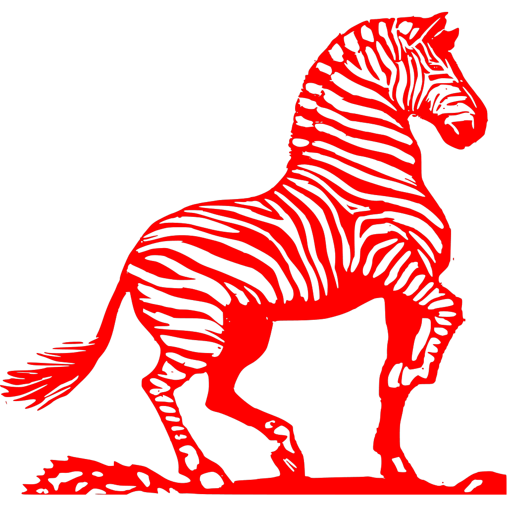 Zebra Red Vector