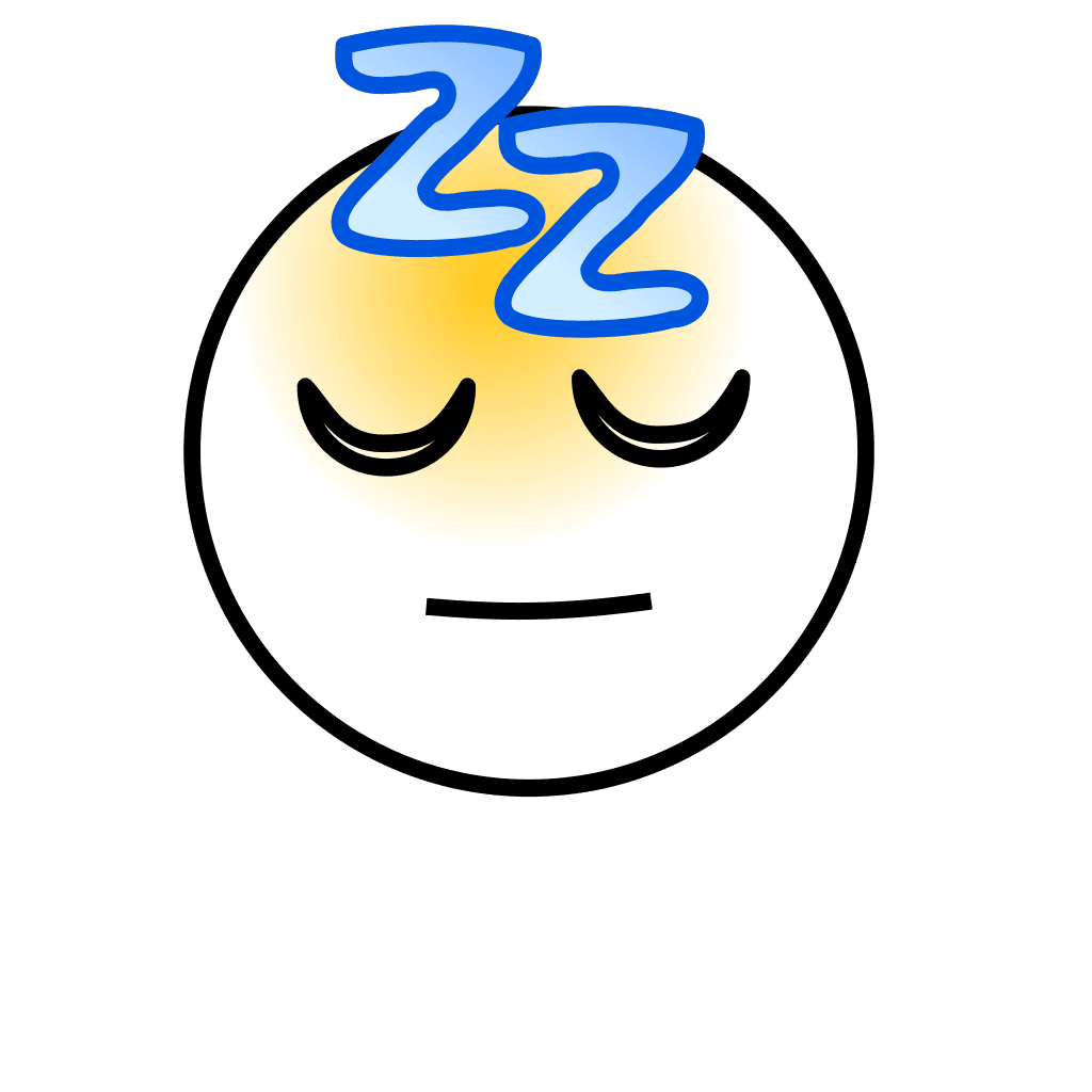 Zz Sleeping emotion smiley icon