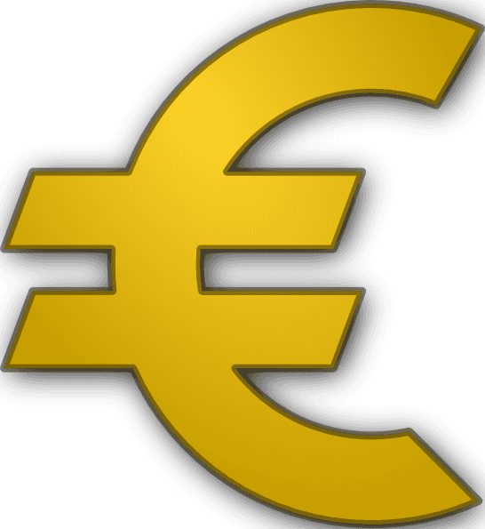 Bank Building with Euro Sign clipart preview