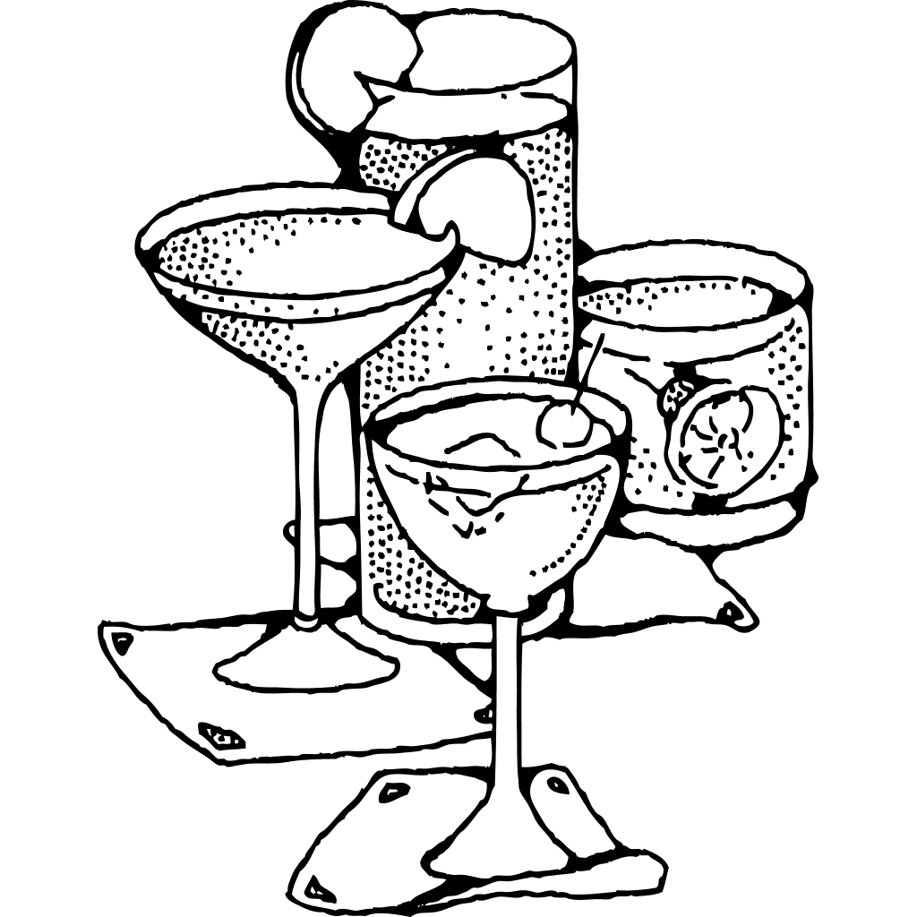 Bar Drinks Drawing clipart preview