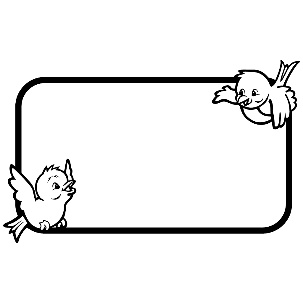 Bird Frame Outline clipart preview