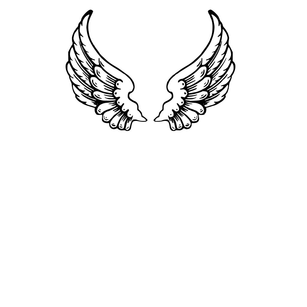 Black Angel Wings Drawing clipart preview