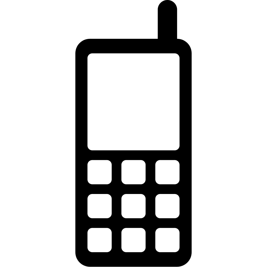 Black Drawing Phone Outline  clipart preview