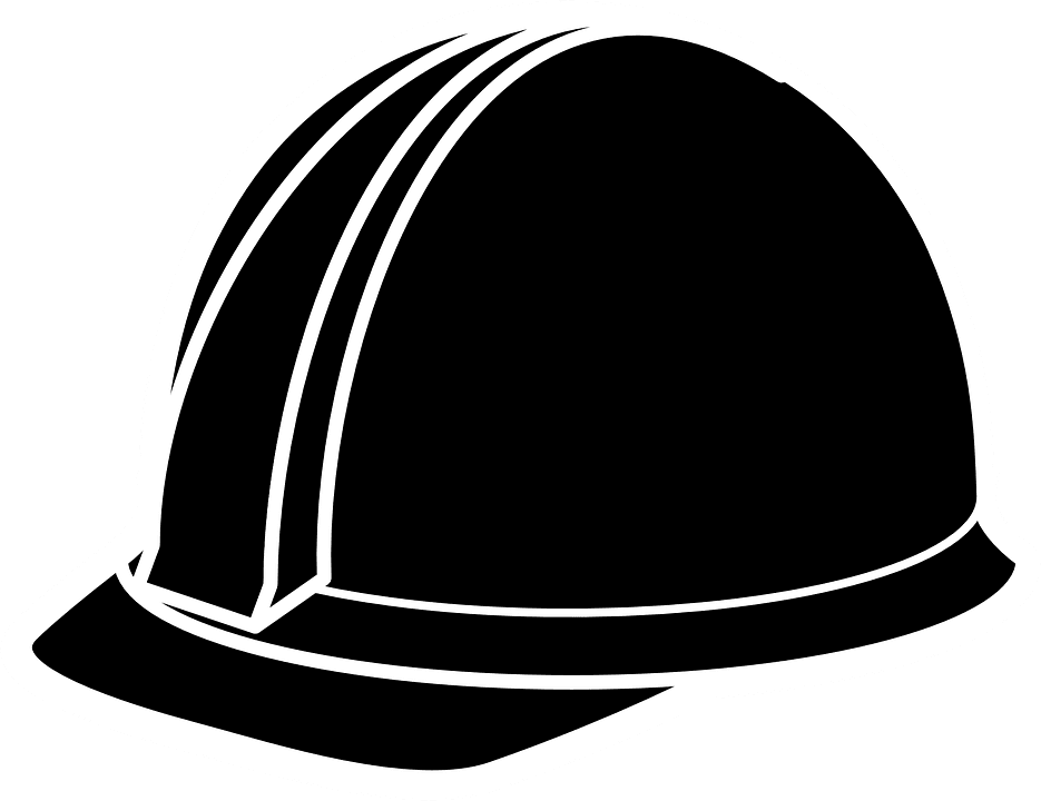 Black Engineer Helmet Transparent clipart preview