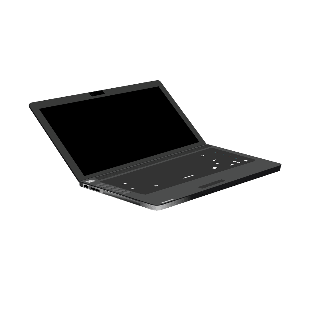 Black Laptop Image clipart preview