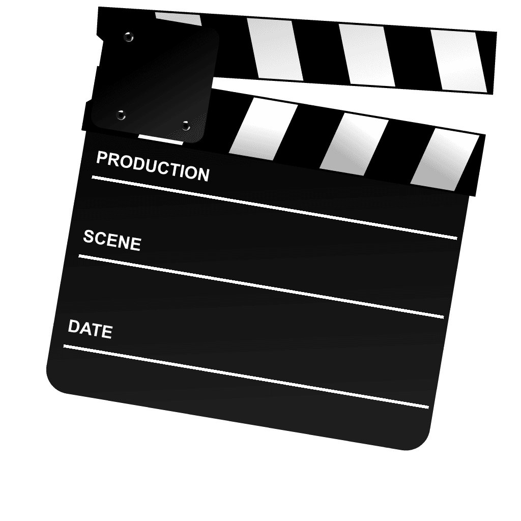 Black Movie Clapper Board clipart preview