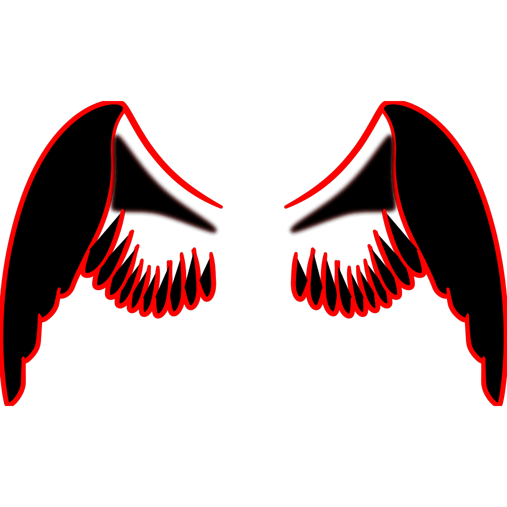 Black Red Eagle Symbol Wings clipart preview