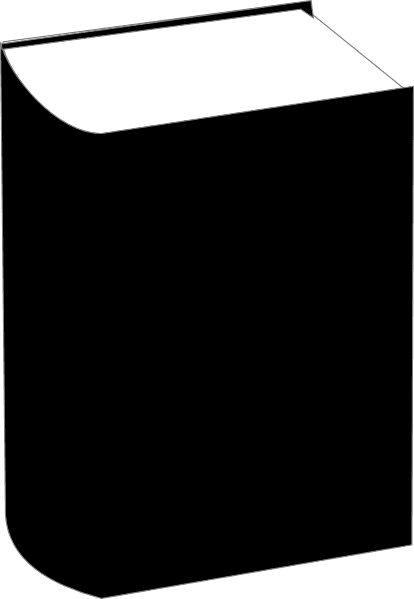 Black thick book icon clipart preview