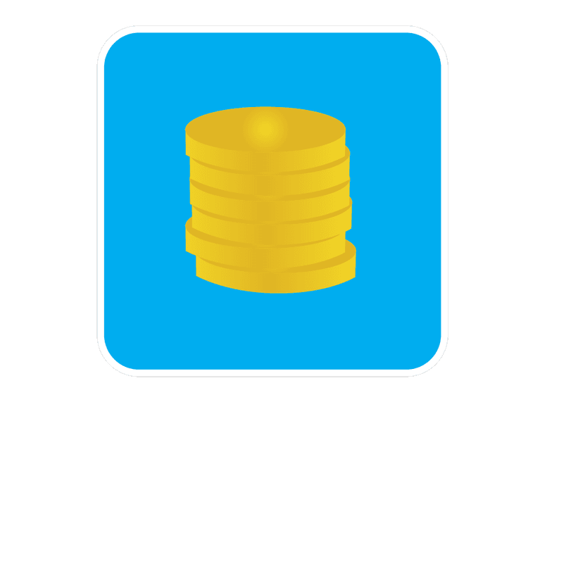 Blue Background Gold Coins clipart preview