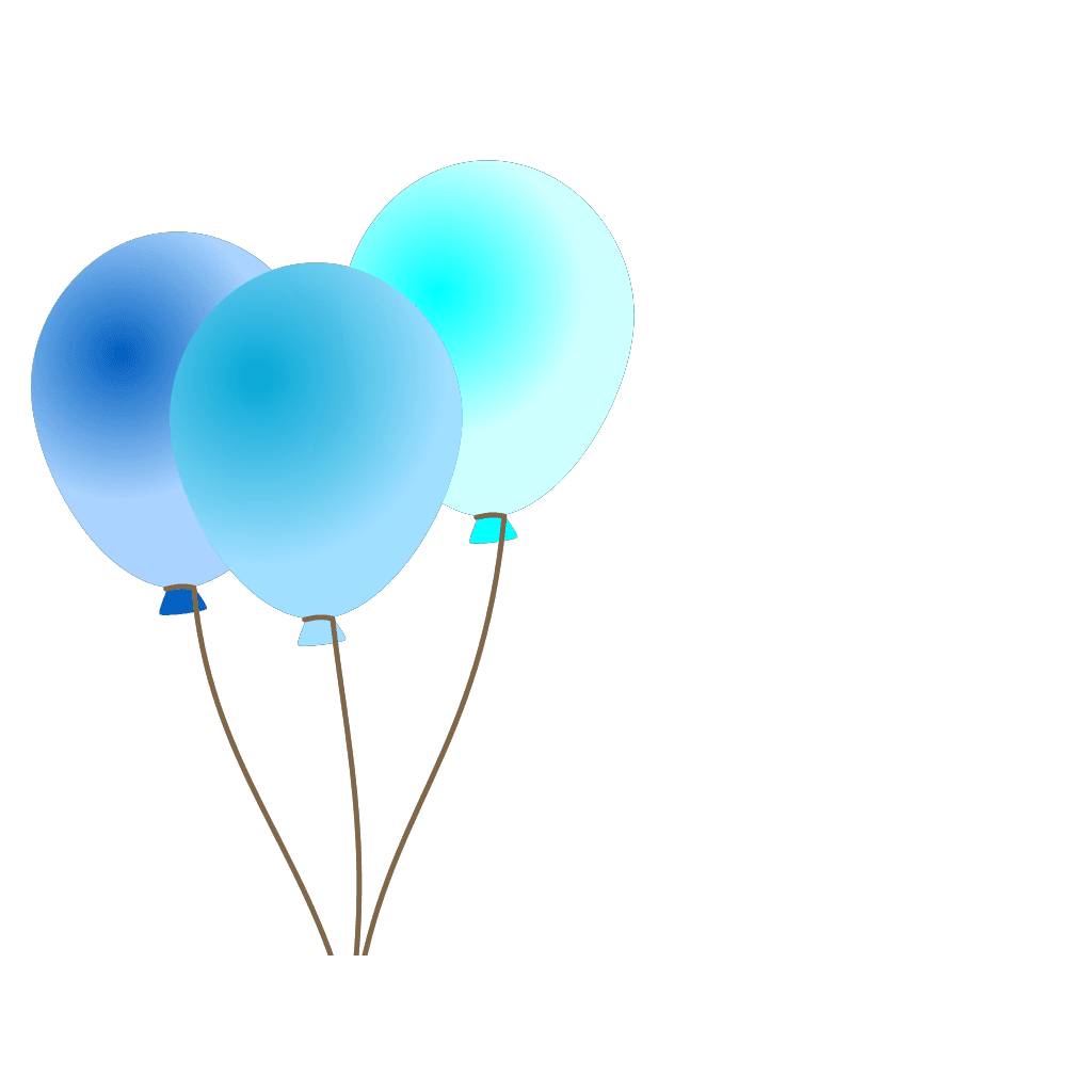 Blue Balloons Icon clipart preview