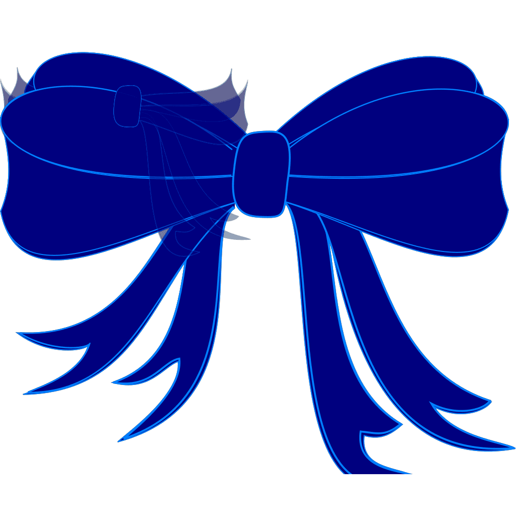 Blue Bow Ribbon Png clipart preview