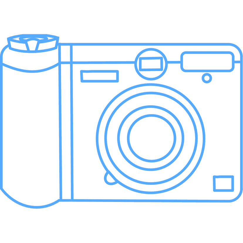 Blue Camera Art clipart preview