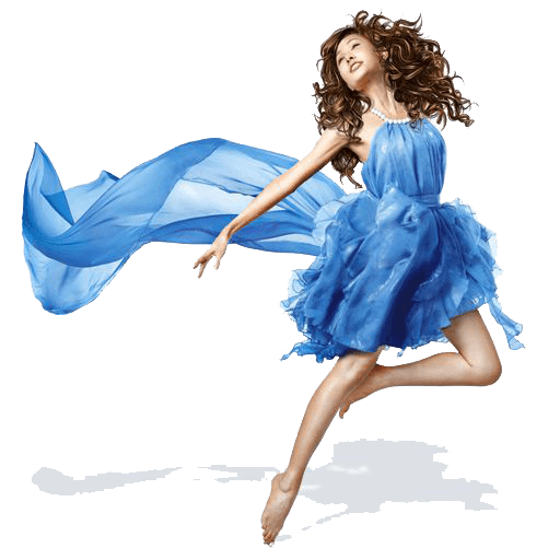 Blue Fashion Girl Image clipart preview