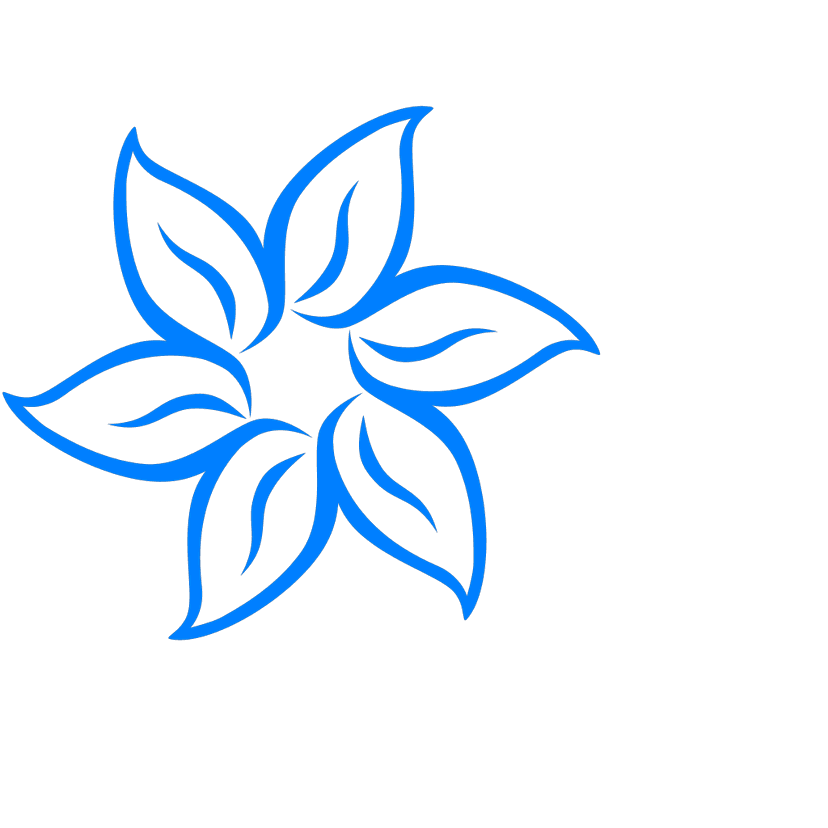 Blue Flower Art clipart preview