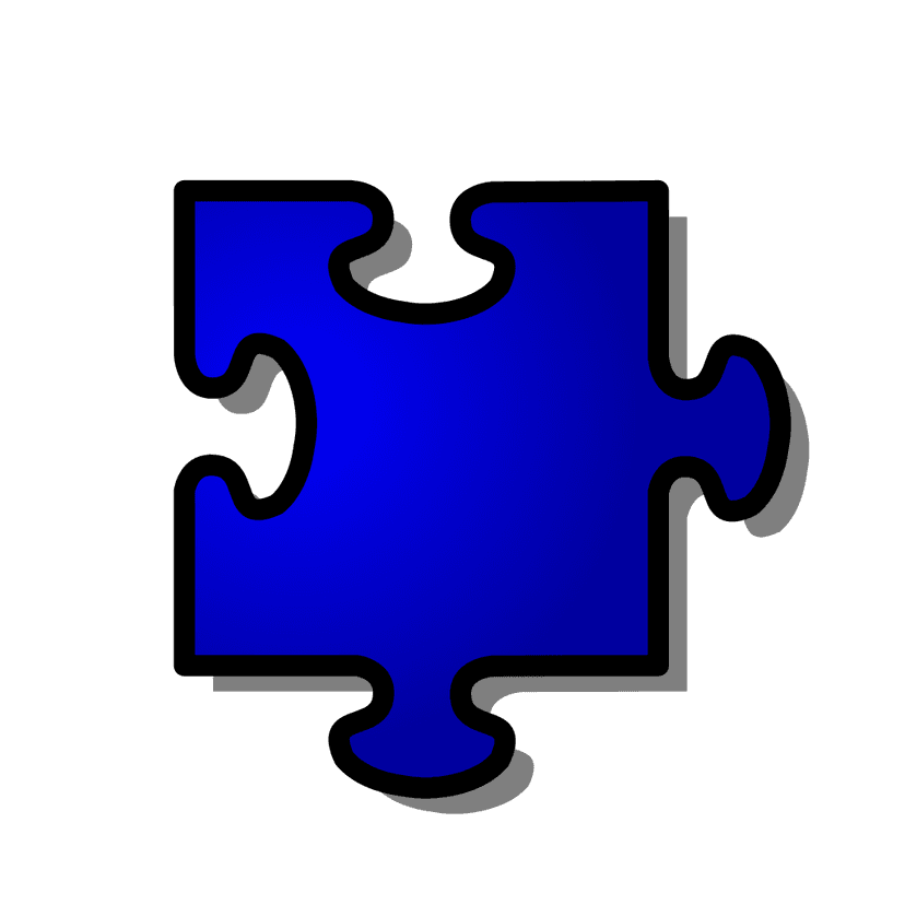 Blue Jigsaw Puzzle Piece clipart preview