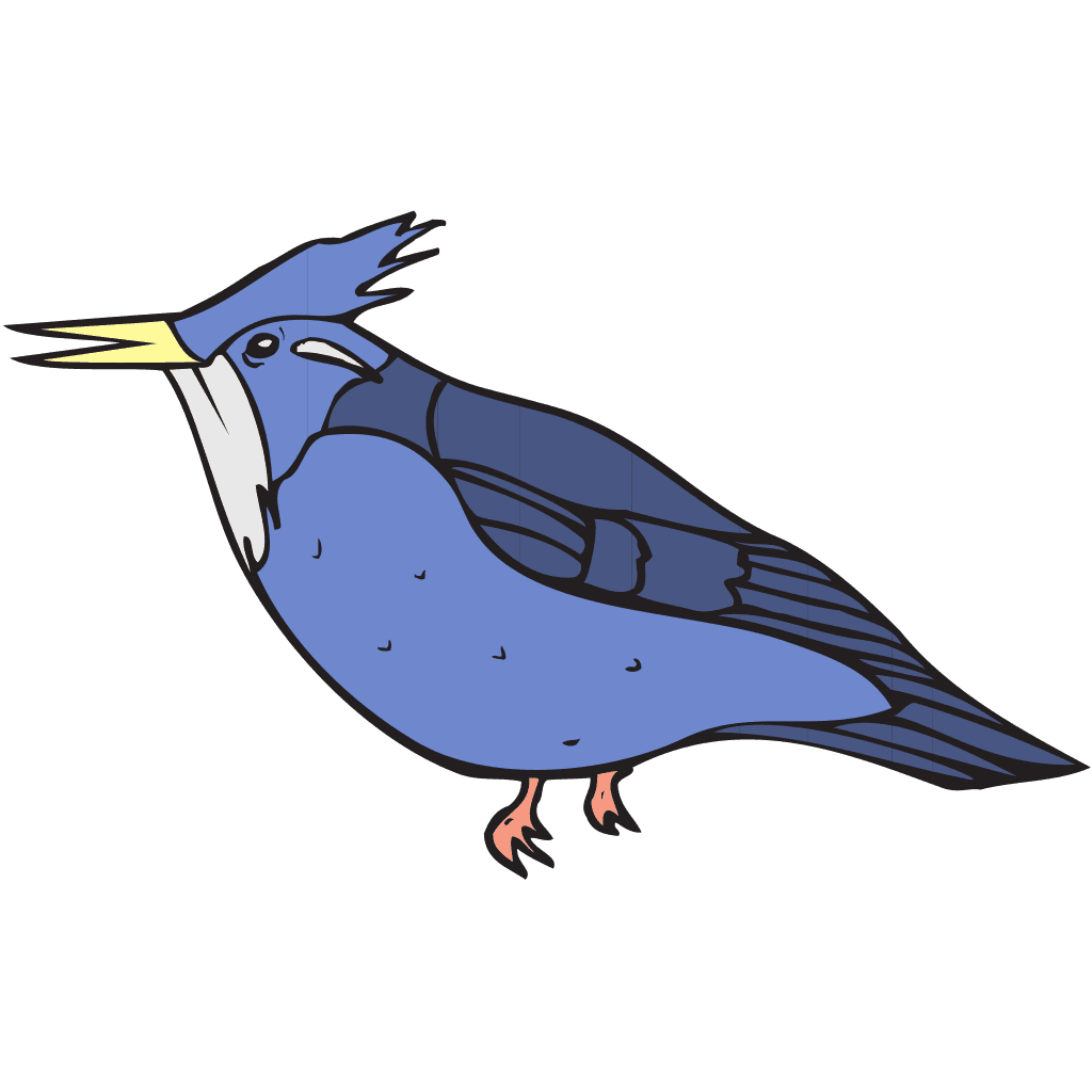 Blue Kingfisher Illustration Art clipart preview