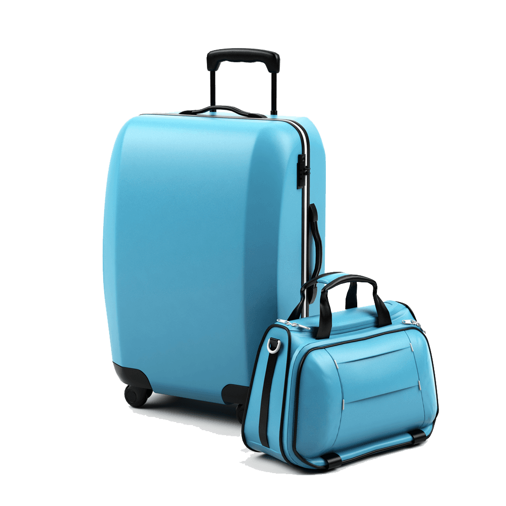 Blue Luggage PNG clipart preview