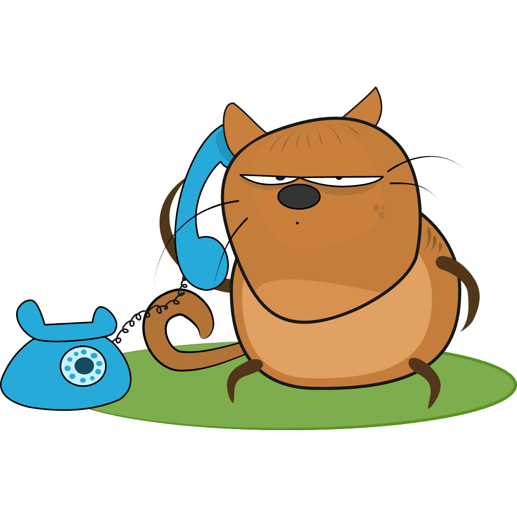 Blue Phone Cat Icon clipart preview