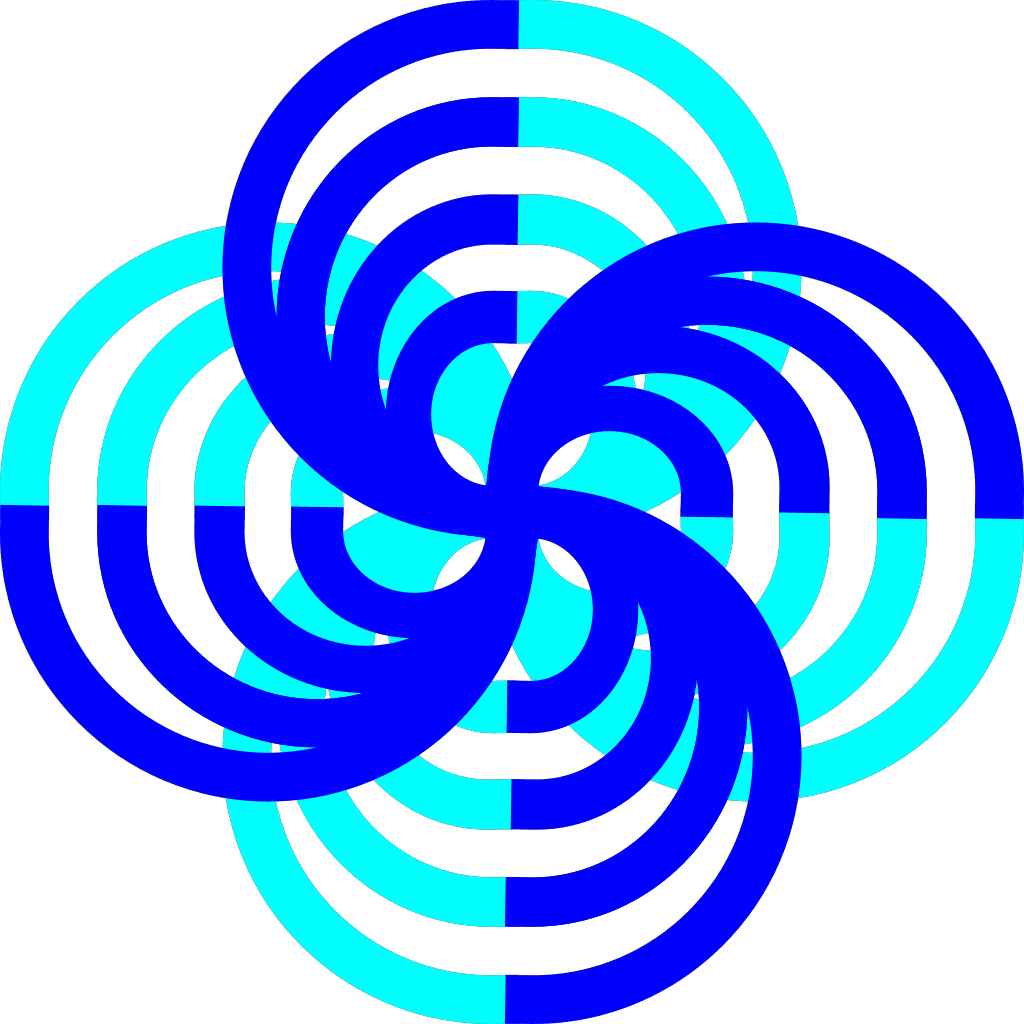 Blue Spinning Shape Abstract clipart preview