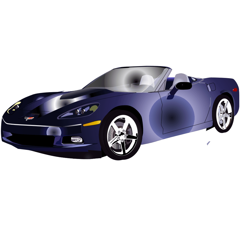 Blue Sport Corvette Car clipart preview