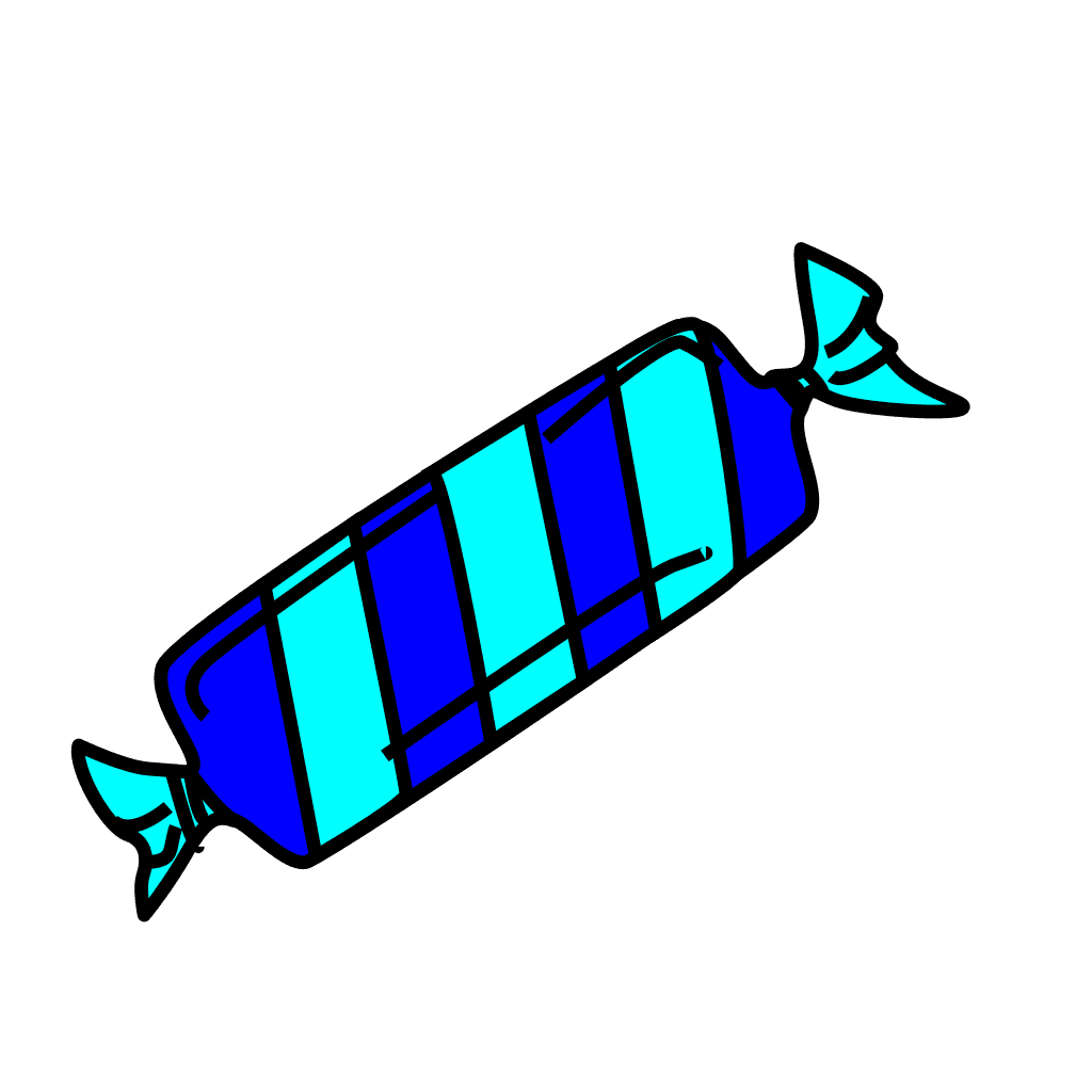 Blue Striped Candy Illustration clipart preview