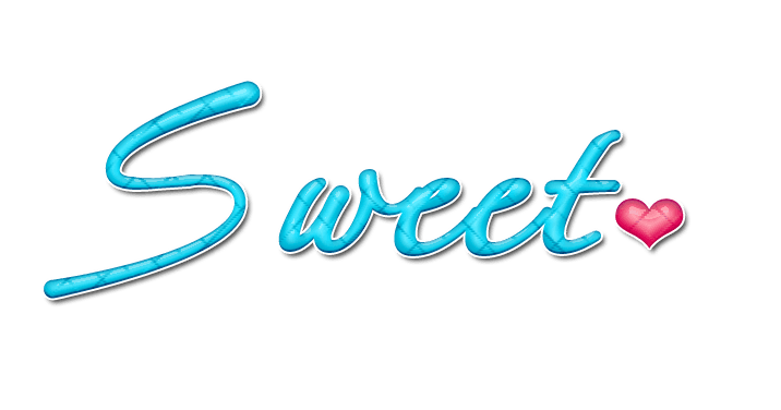 Blue Sweet Text PNG clipart preview