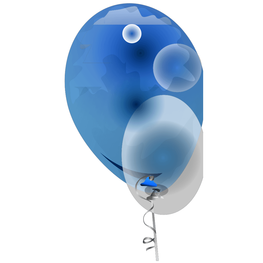 Blue Transparent Balloons clipart preview