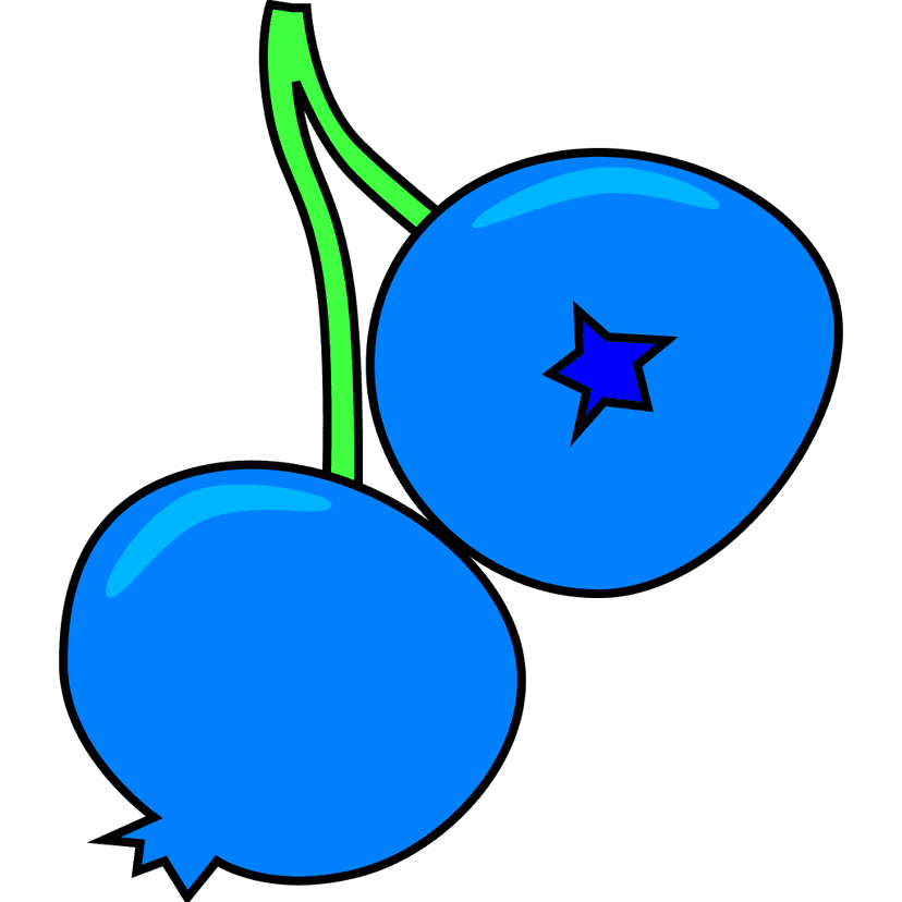 Blueberry Fruit Drawing Art clipart preview