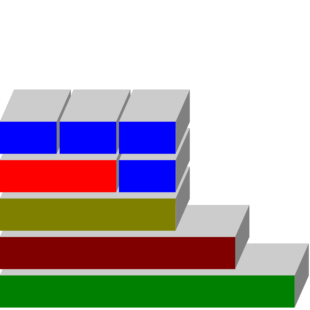 Boxes 3D Diagram clipart preview