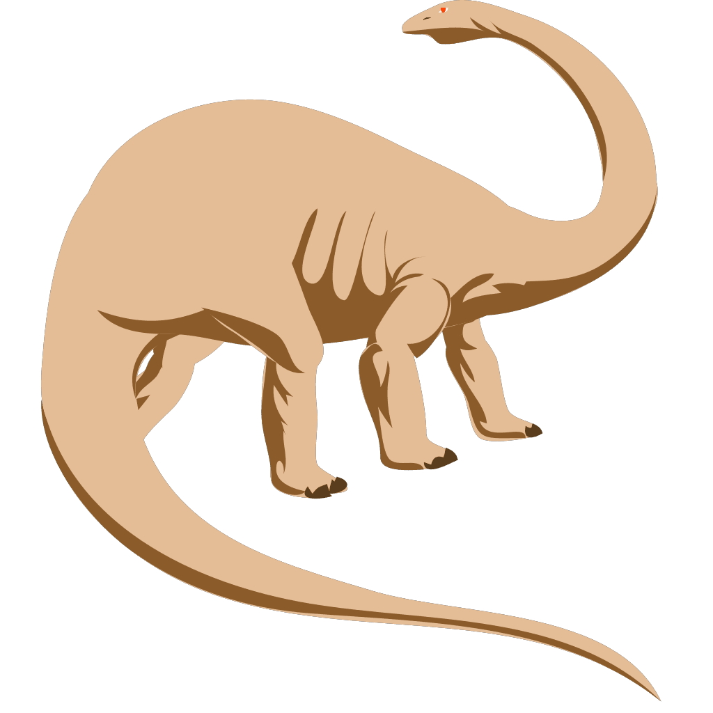 Brown Dinosaur Image  clipart preview