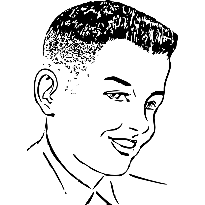 Brush Top Haircut Man clipart preview