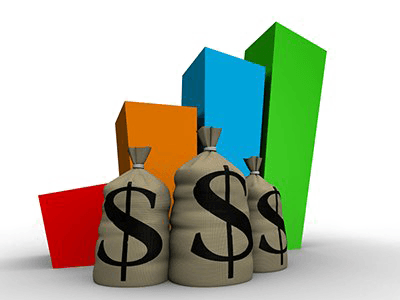 Budget Dollar Chart Illustration 3D clipart preview