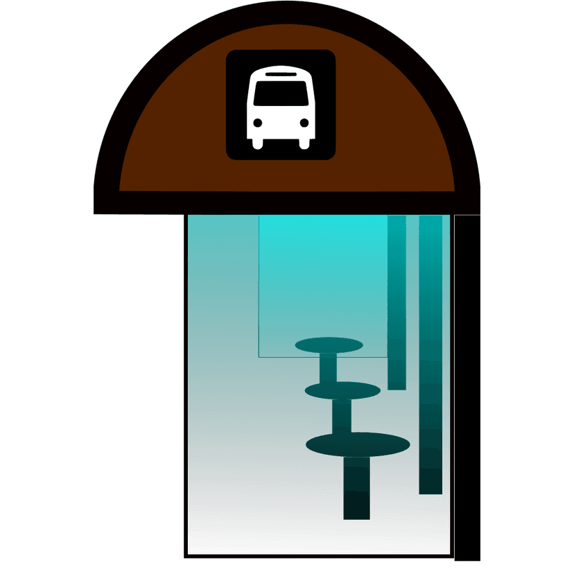 Bus Station Shelter Icon clipart preview