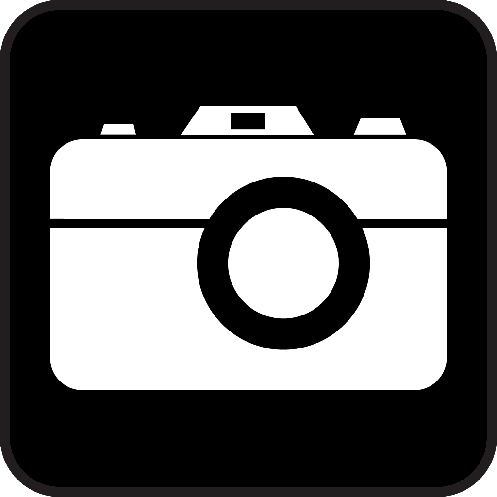 Camera Icon Black Background clipart preview