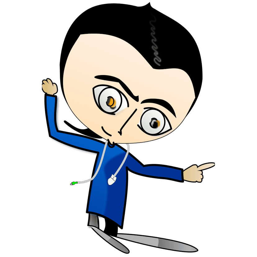 Cartoon Geek Character clipart preview