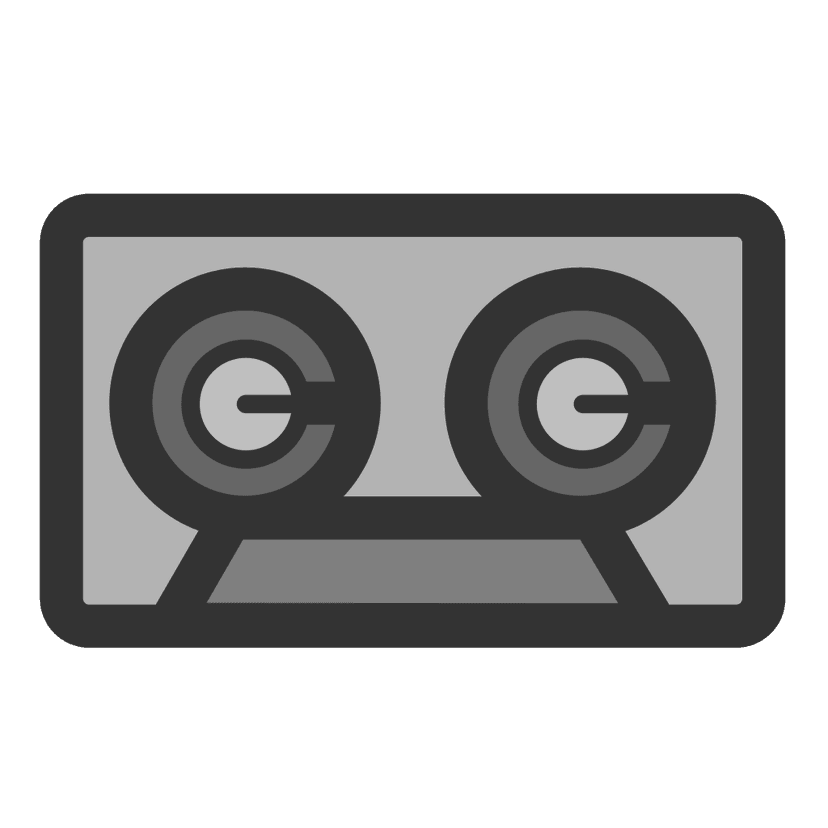 Cassette Audio Tape Icon clipart preview