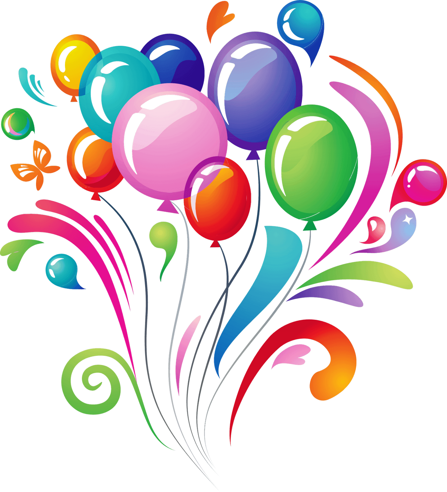 Celebration Balloons Transparent Background clipart preview