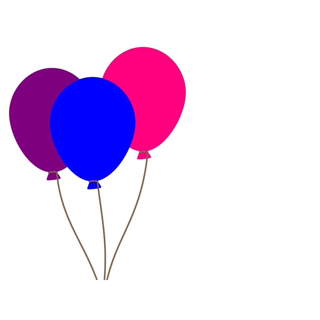 Colourful Balloons Drawing clipart preview