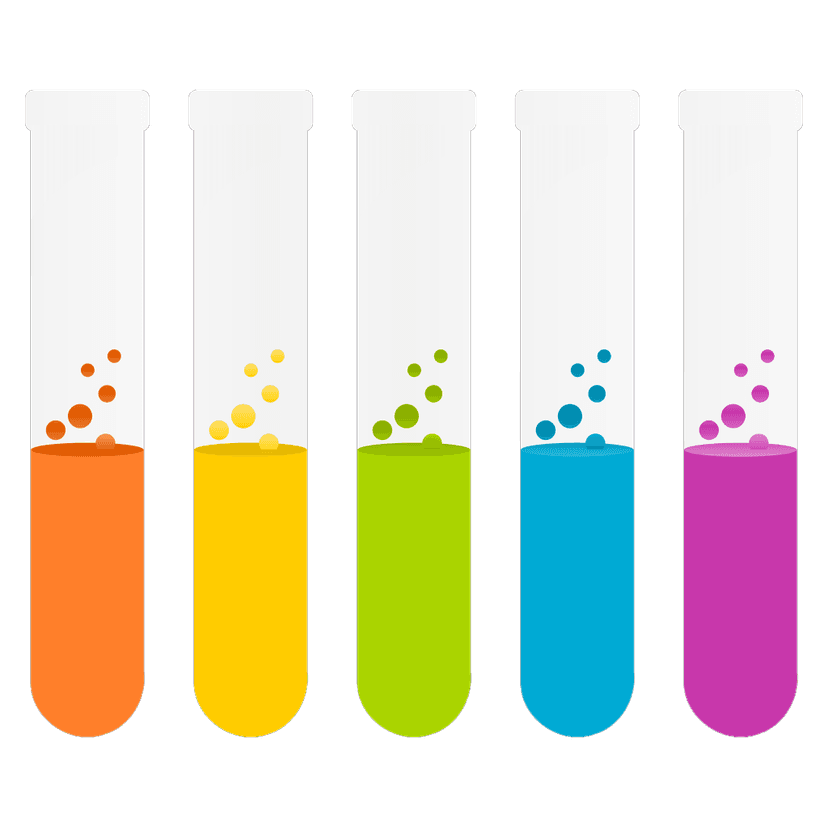 Colourful Chemistry Test Tubes Icon clipart preview