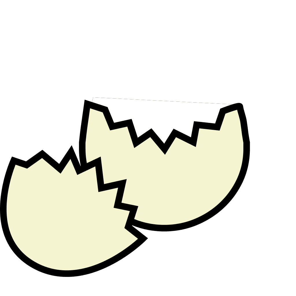 Cracked Egg svg icon clipart preview