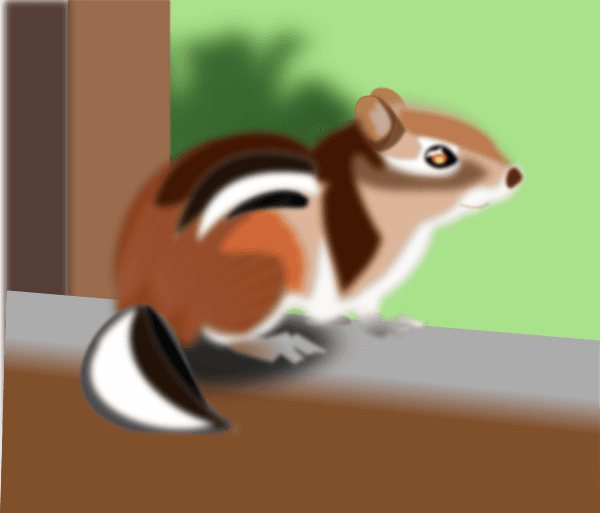 Cute Chipmunk Drawing  clipart preview