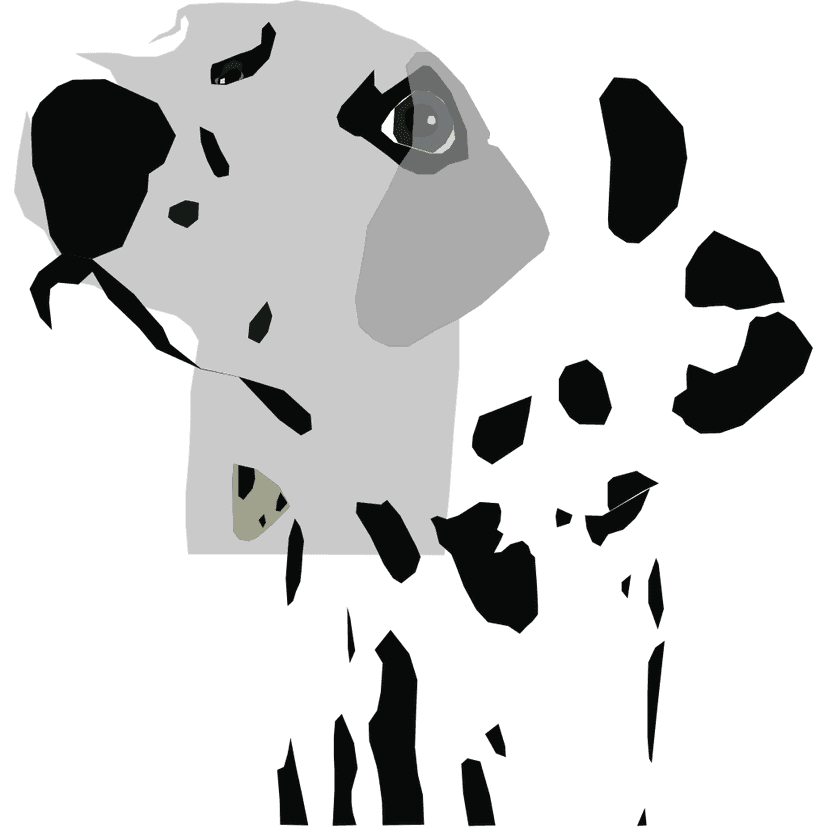 Dalmatian Dog Line Png clipart preview