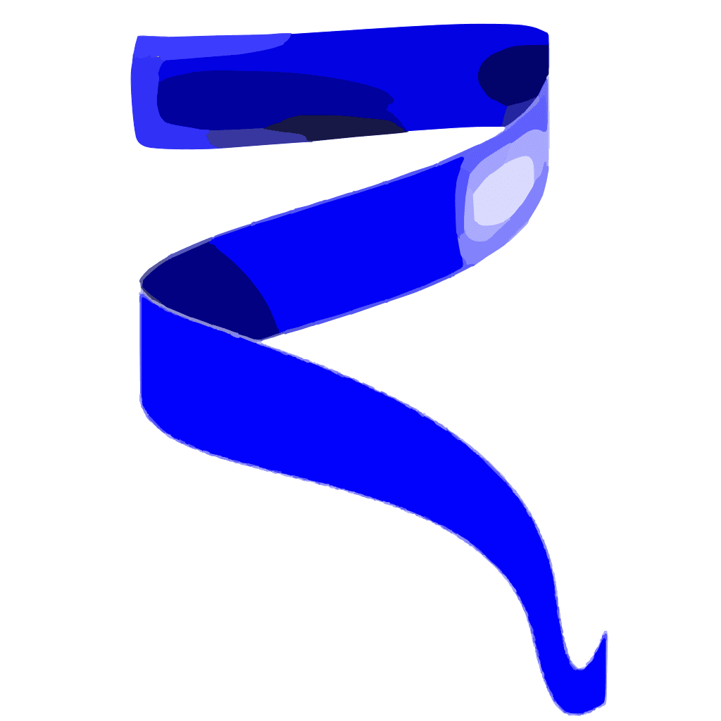 Dark Blue Ribbon clipart preview