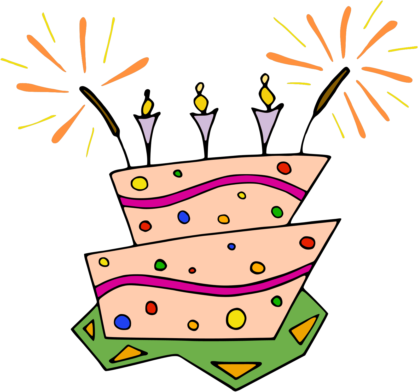 Double Birthday Cake Png clipart preview