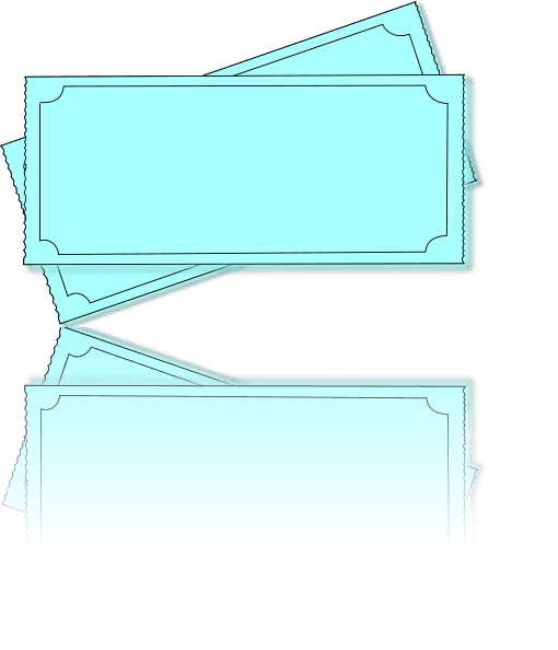 Drawing Ticket Blue Blank clipart preview