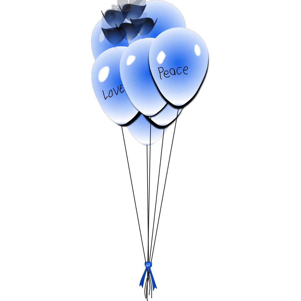 Emmas Blue Balloons clipart preview