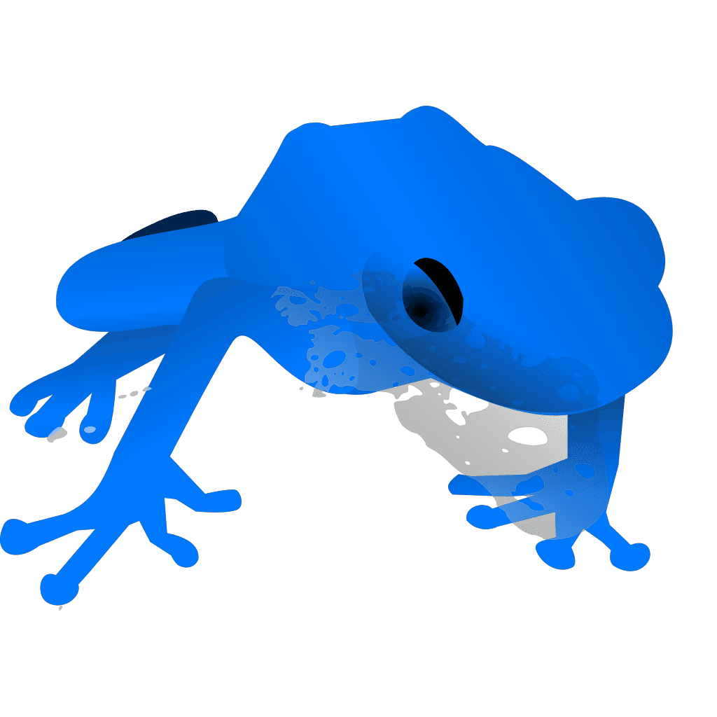 Endangered Blue Poison Dart Frog clipart preview